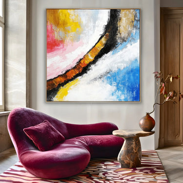 Quadro Stampa su Tela Incontro Naturale Astratto - CupidoDesign