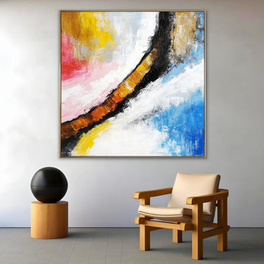 Quadro Stampa su Tela Incontro Naturale Astratto - CupidoDesign