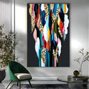 Quadro Stampa su Tela Intreccio Cromatico - CupidoDesign