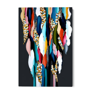 Quadro Stampa su Tela Intreccio Cromatico - CupidoDesign