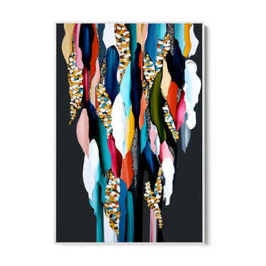 Quadro Stampa su Tela Intreccio Cromatico - CupidoDesign