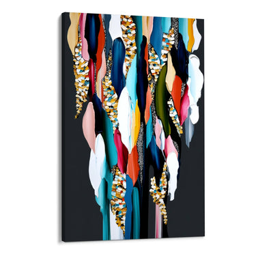 Quadro Stampa su Tela Intreccio Cromatico - CupidoDesign