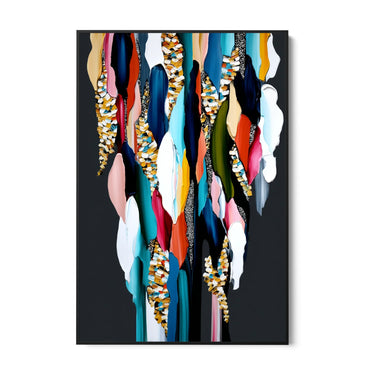 Quadro Stampa su Tela Intreccio Cromatico - CupidoDesign