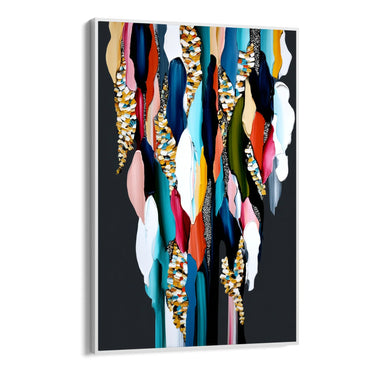 Quadro Stampa su Tela Intreccio Cromatico - CupidoDesign