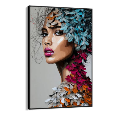 Quadro Stampa su Tela Intreccio Floreale - CupidoDesign