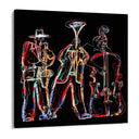 Quadro Stampa su Tela Jazz Cromatico - CupidoDesign