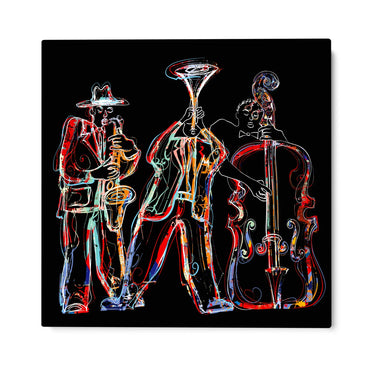 Quadro Stampa su Tela Jazz Cromatico - CupidoDesign
