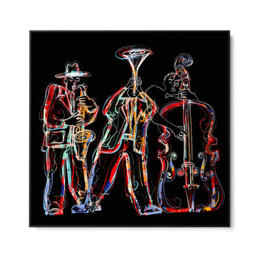 Quadro Stampa su Tela Jazz Cromatico - CupidoDesign