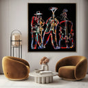Quadro Stampa su Tela Jazz Cromatico - CupidoDesign