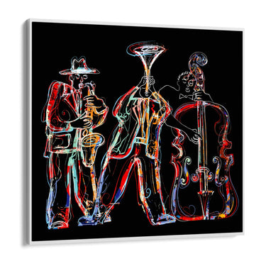 Quadro Stampa su Tela Jazz Cromatico - CupidoDesign