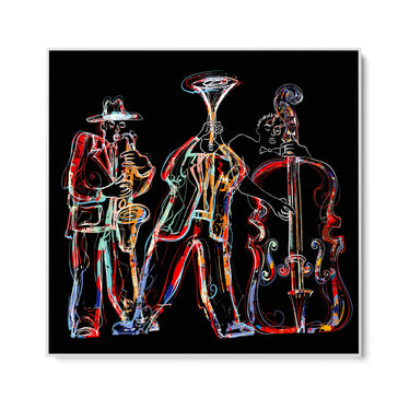 Quadro Stampa su Tela Jazz Cromatico - CupidoDesign