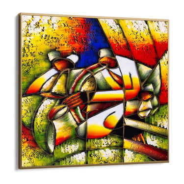 Quadro Stampa su Tela Jazz Geometrico - CupidoDesign