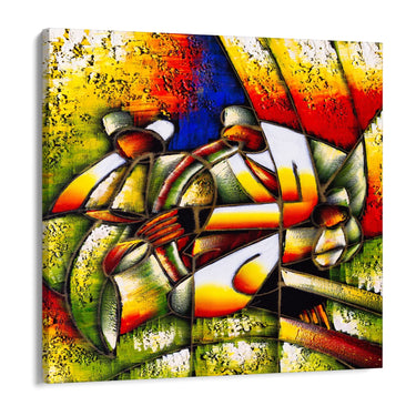 Quadro Stampa su Tela Jazz Geometrico - CupidoDesign
