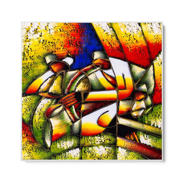 Quadro Stampa su Tela Jazz Geometrico - CupidoDesign