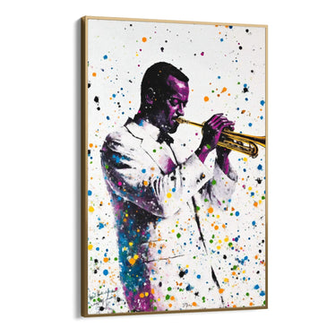 Quadro Stampa su Tela Jazz Liquido - CupidoDesign