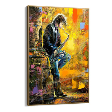 Quadro Stampa su Tela Jazz di Fuoco - CupidoDesign