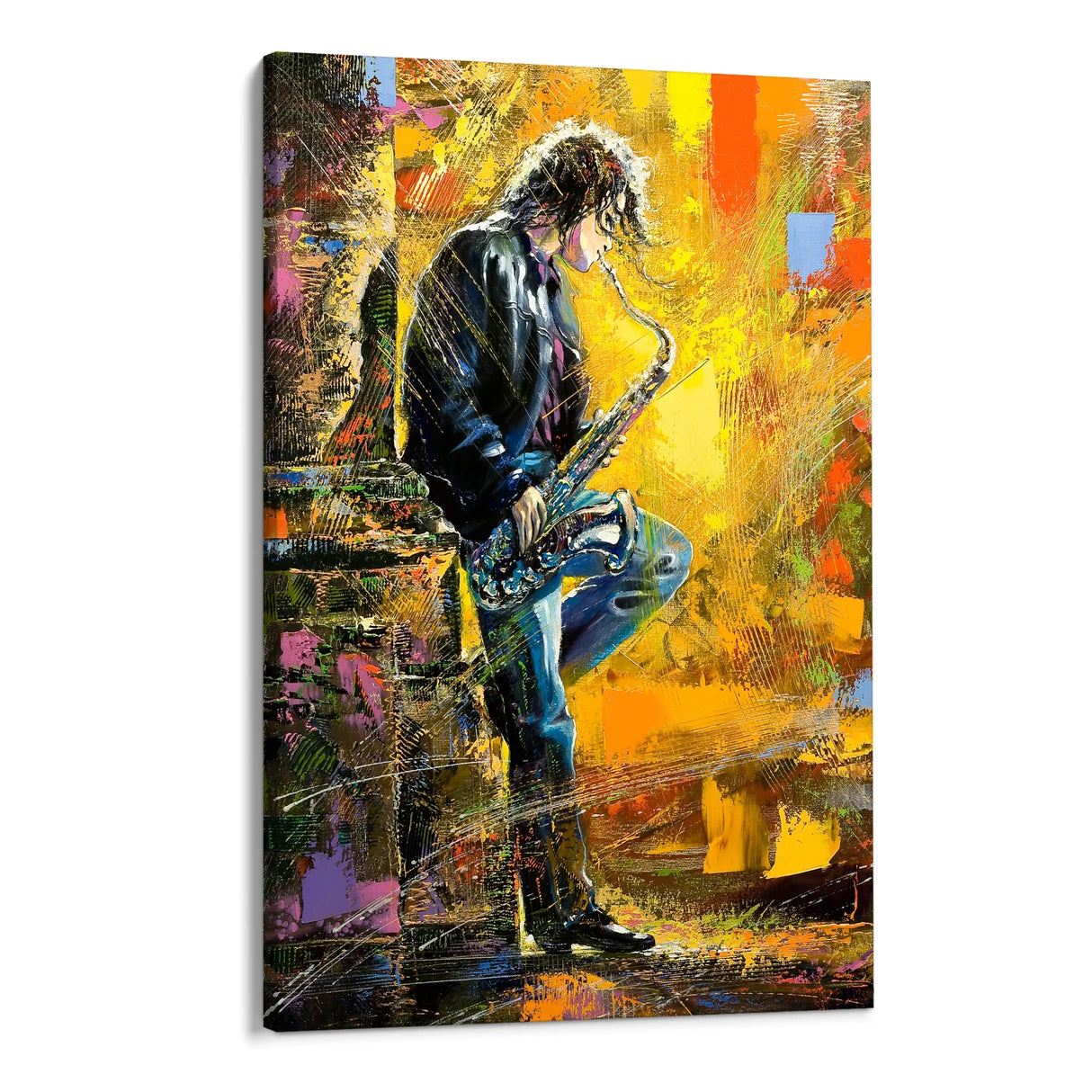 Quadro Stampa su Tela Jazz di Fuoco - CupidoDesign