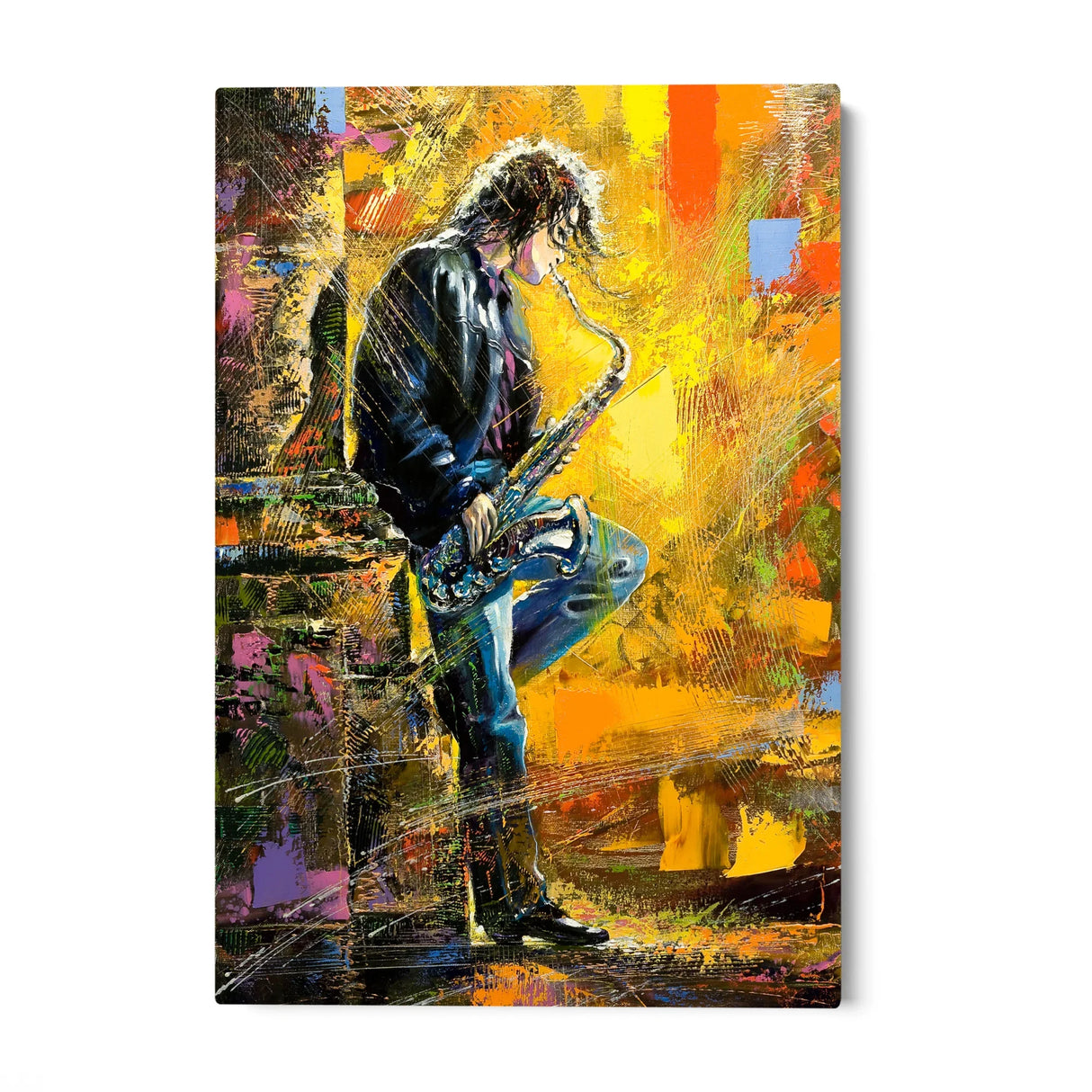 Quadro Stampa su Tela Jazz di Fuoco - CupidoDesign