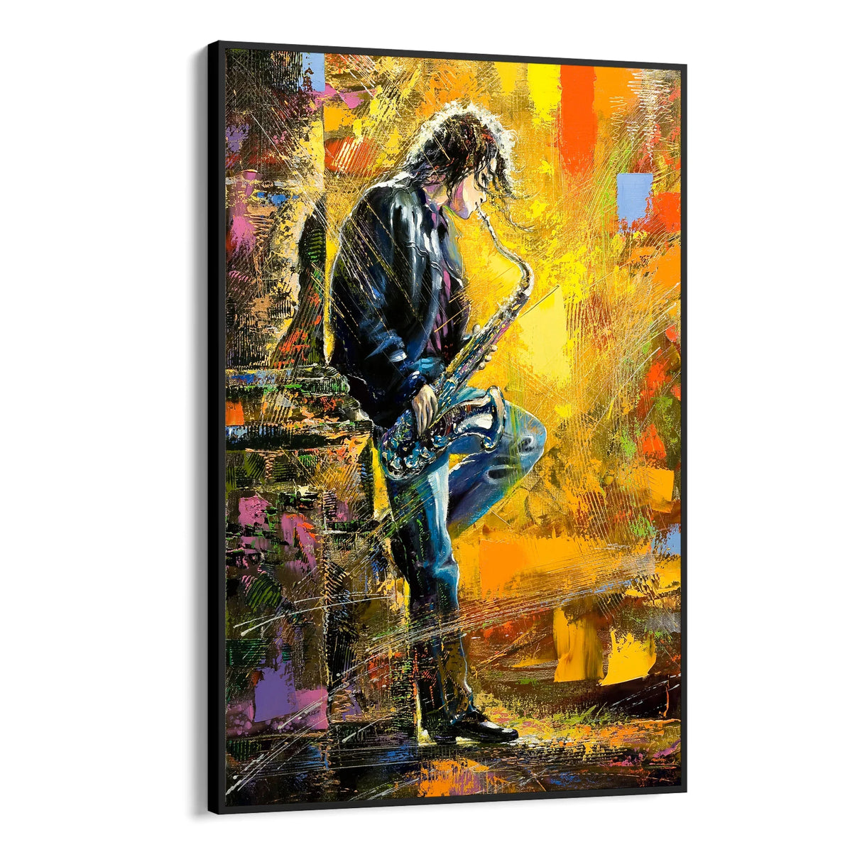 Quadro Stampa su Tela Jazz di Fuoco - CupidoDesign