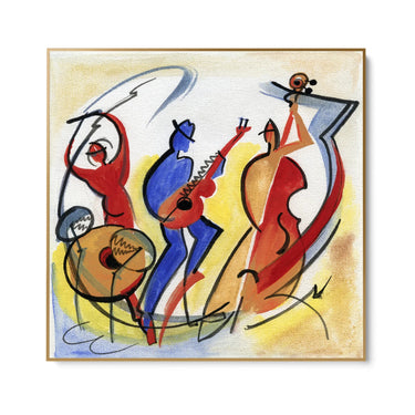 Quadro Stampa su Tela Jazz in Movimento - CupidoDesign