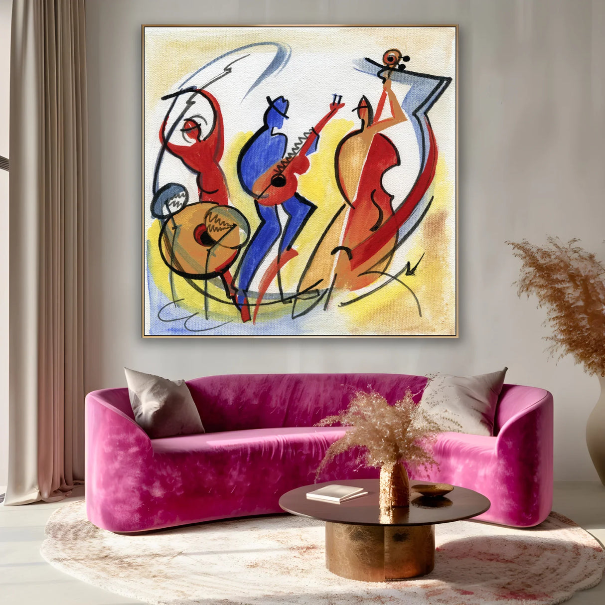 Quadro Stampa su Tela Jazz in Movimento - CupidoDesign