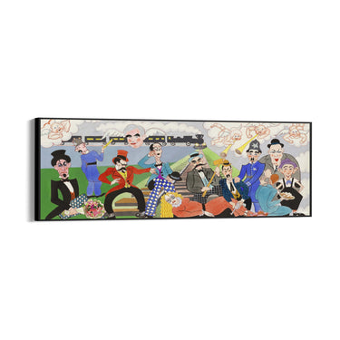 Quadro Stampa su Tela Keystone Cops, John Decker - CupidoDesign