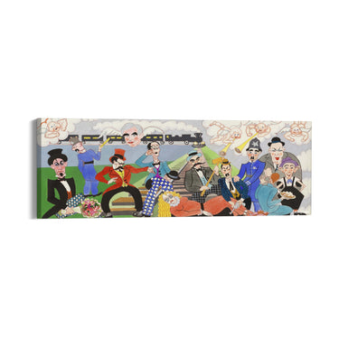 Quadro Stampa su Tela Keystone Cops, John Decker - CupidoDesign