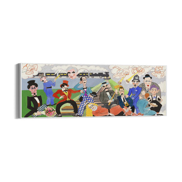 Quadro Stampa su Tela Keystone Cops, John Decker - CupidoDesign