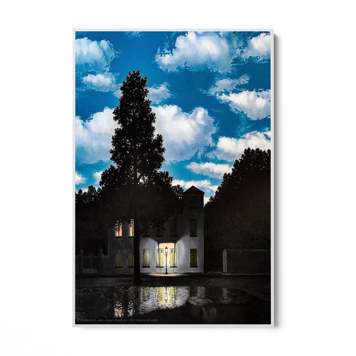 Quadro Stampa su Tela L'impero della luce, René Magritte - CupidoDesign