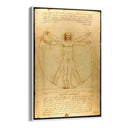 Quadro Stampa su Tela L'uomo Vitruviano, Leonardo da Vinci - CupidoDesign