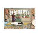 Quadro Stampa su Tela La Finestra fiorita, Carl Larsson - CupidoDesign