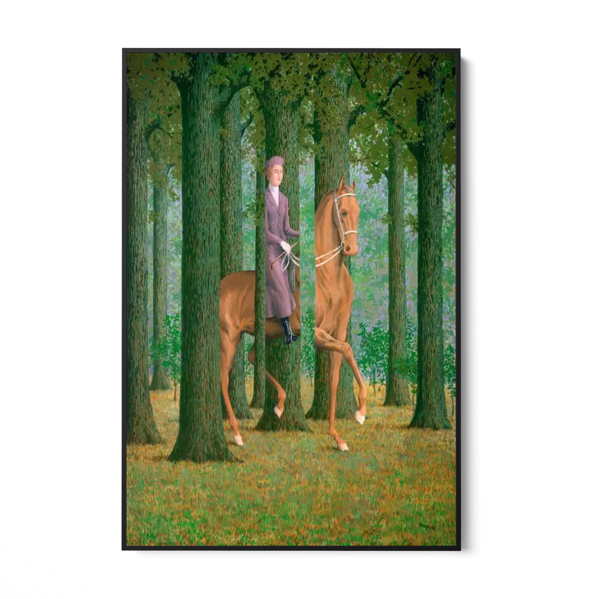 Quadro Stampa su Tela La Firma in Bianco, René Magritte - CupidoDesign