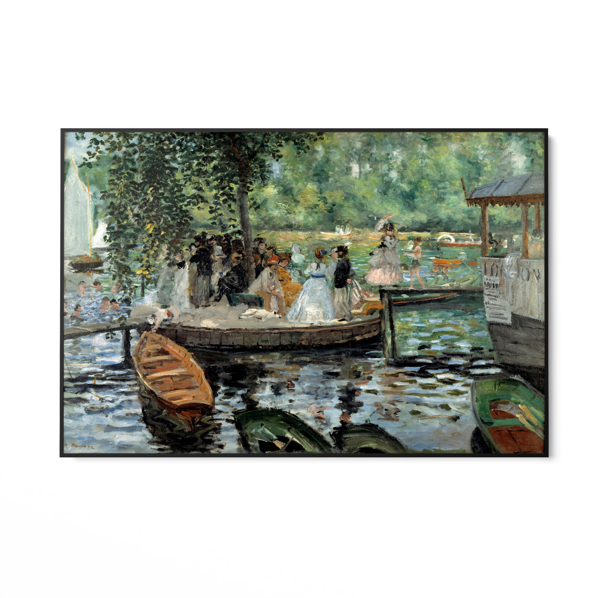 Quadro Stampa su Tela La Grenouillère, Pierre Auguste Renoir - CupidoDesign