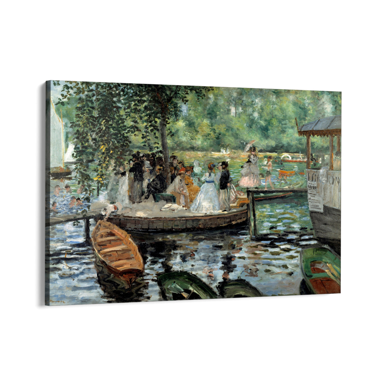 Quadro Stampa su Tela La Grenouillère, Pierre Auguste Renoir - CupidoDesign