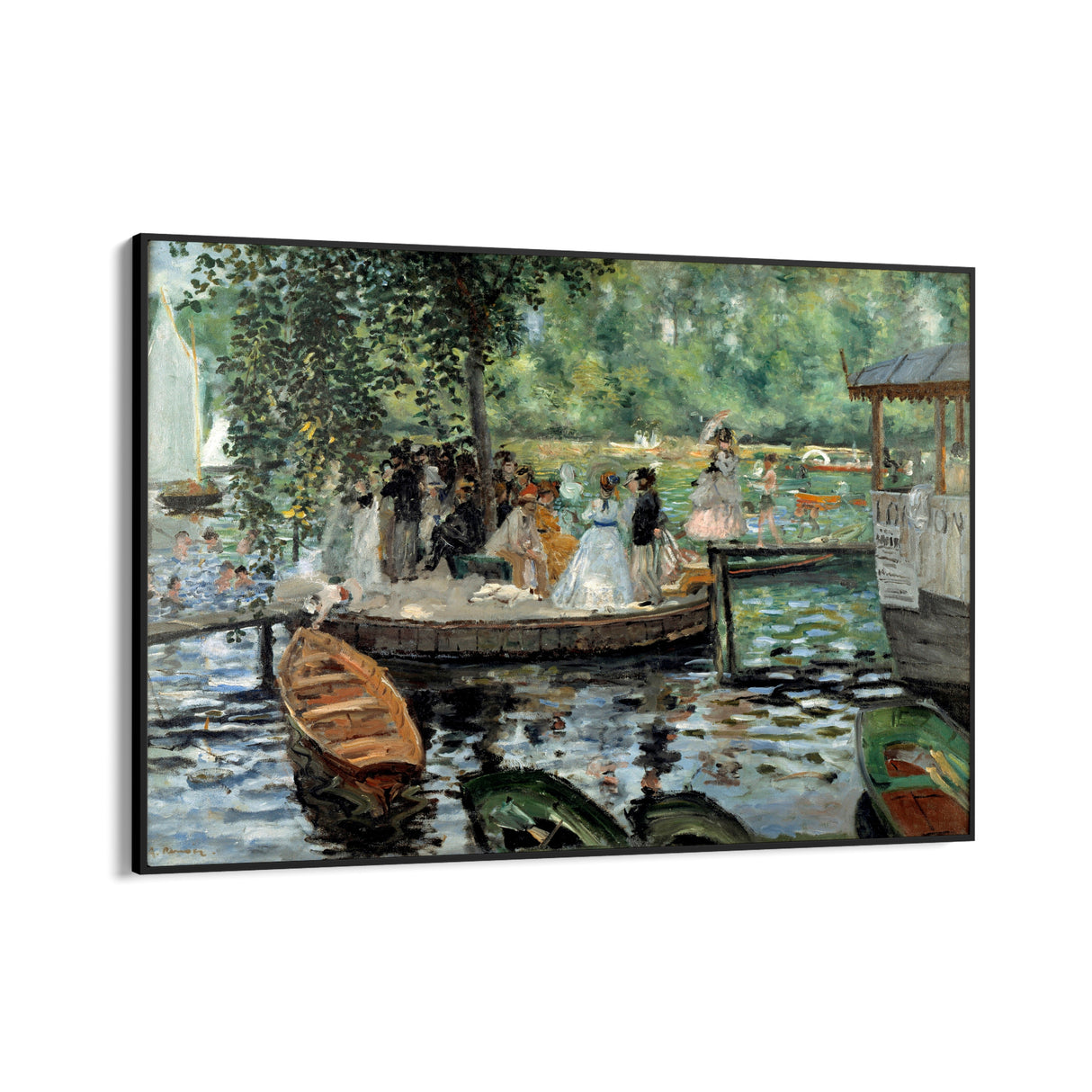 Quadro Stampa su Tela La Grenouillère, Pierre Auguste Renoir - CupidoDesign