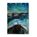 Quadro Stampa su Tela La Notte Stellata, Edvard Munch - CupidoDesign