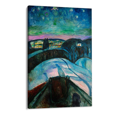 Quadro Stampa su Tela La Notte Stellata, Edvard Munch - CupidoDesign