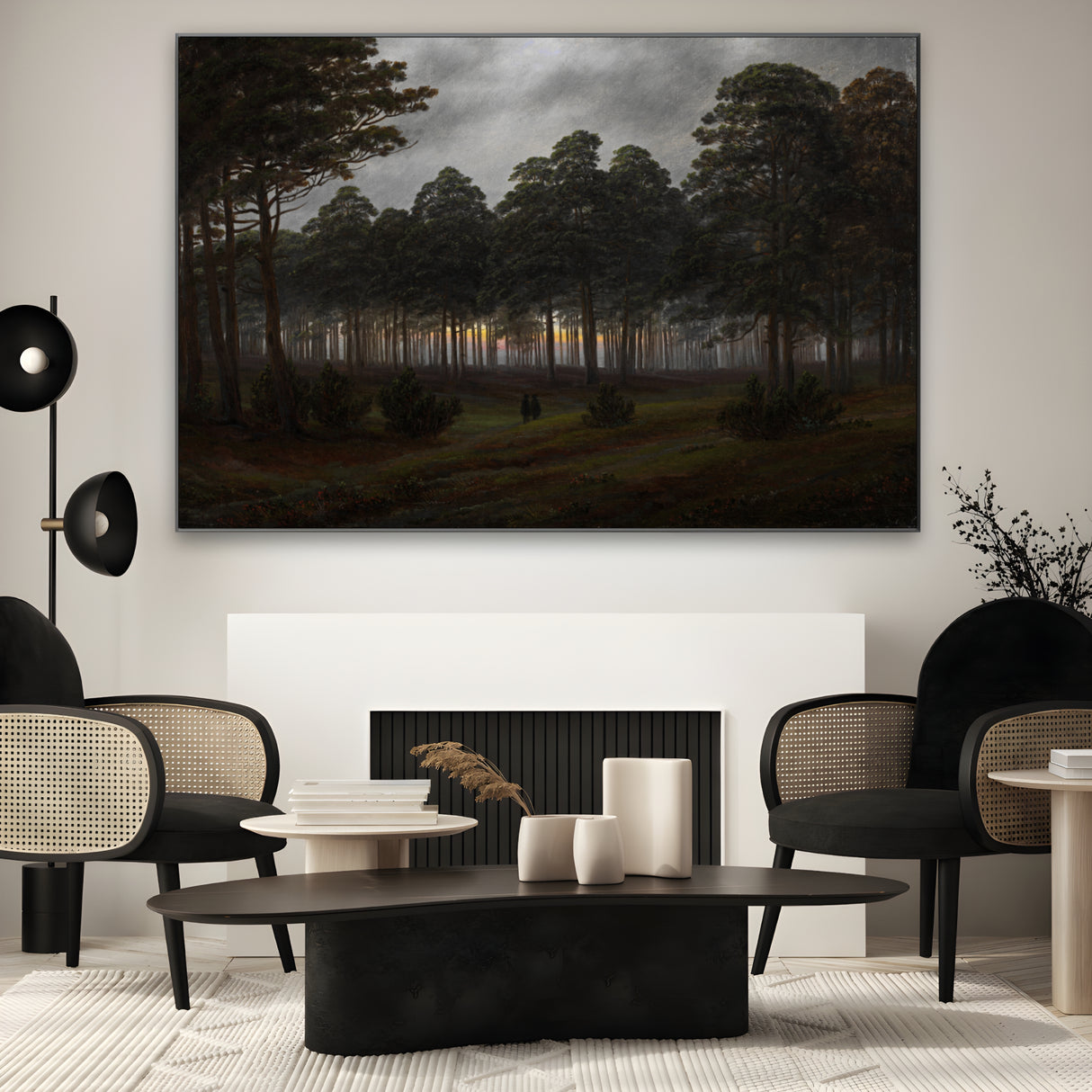 Quadro Stampa su Tela La Sera, Caspar David Friedrich - CupidoDesign