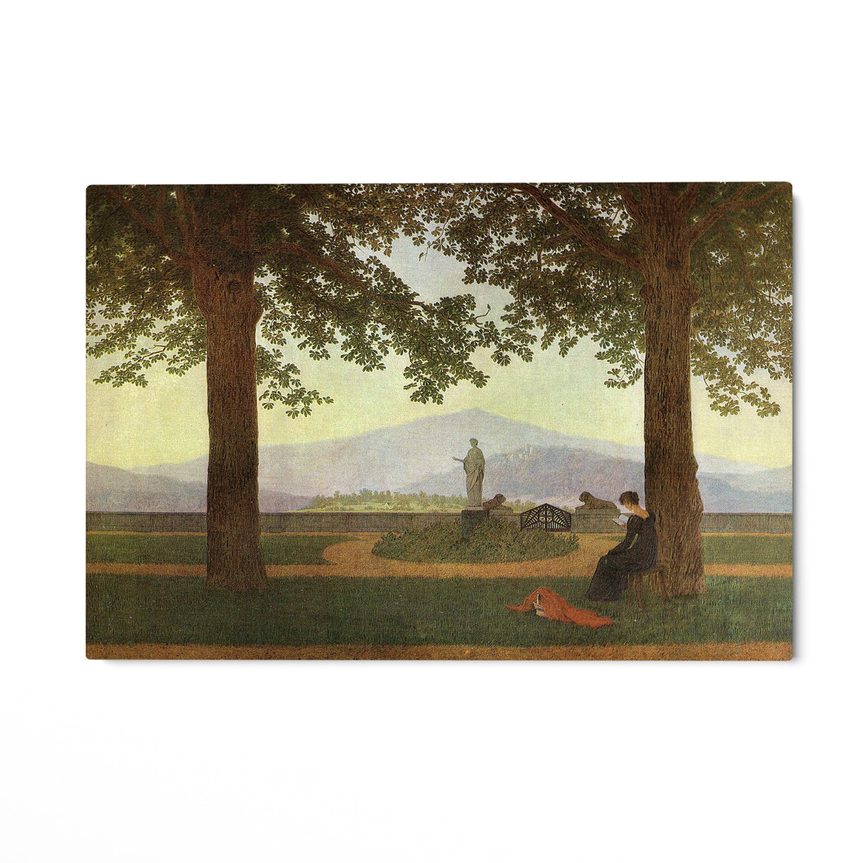 Quadro Stampa su Tela La Terrazza del Giardino, Caspar David Friedrich - CupidoDesign
