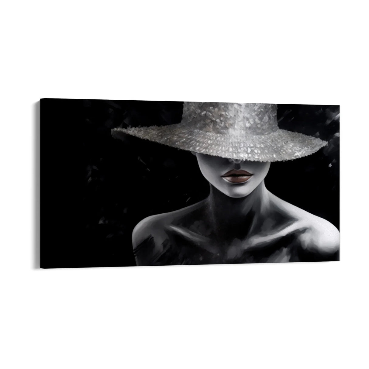 Quadro Stampa su Tela La dama nera - CupidoDesign