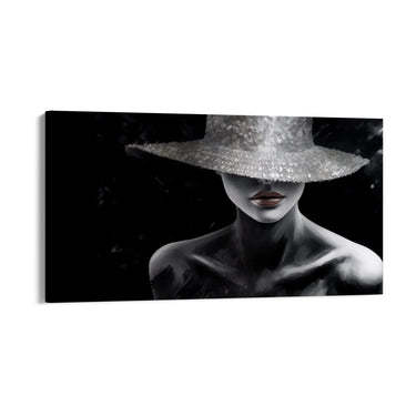 Quadro Stampa su Tela La dama nera - CupidoDesign