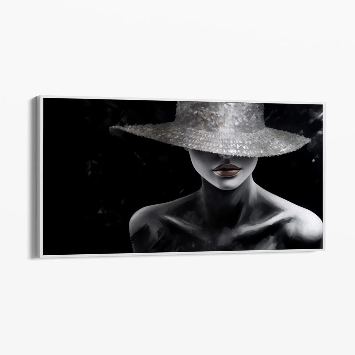 Quadro Stampa su Tela La dama nera - CupidoDesign