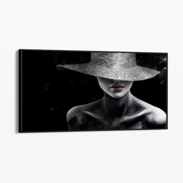 Quadro Stampa su Tela La dama nera - CupidoDesign