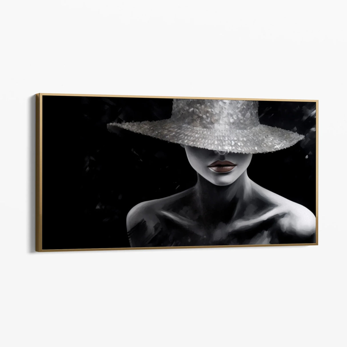 Quadro Stampa su Tela La dama nera - CupidoDesign
