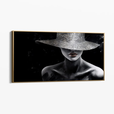 Quadro Stampa su Tela La dama nera - CupidoDesign