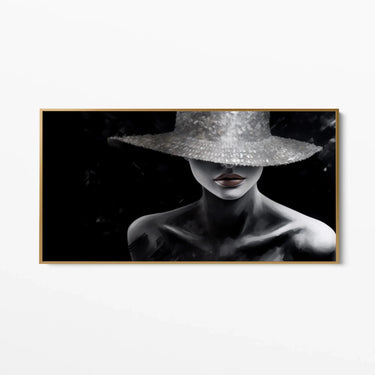 Quadro Stampa su Tela La dama nera - CupidoDesign