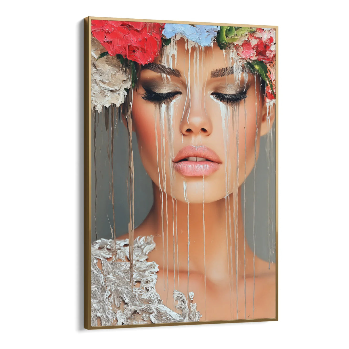 Quadro Stampa su Tela Lacrime D'Oro - CupidoDesign