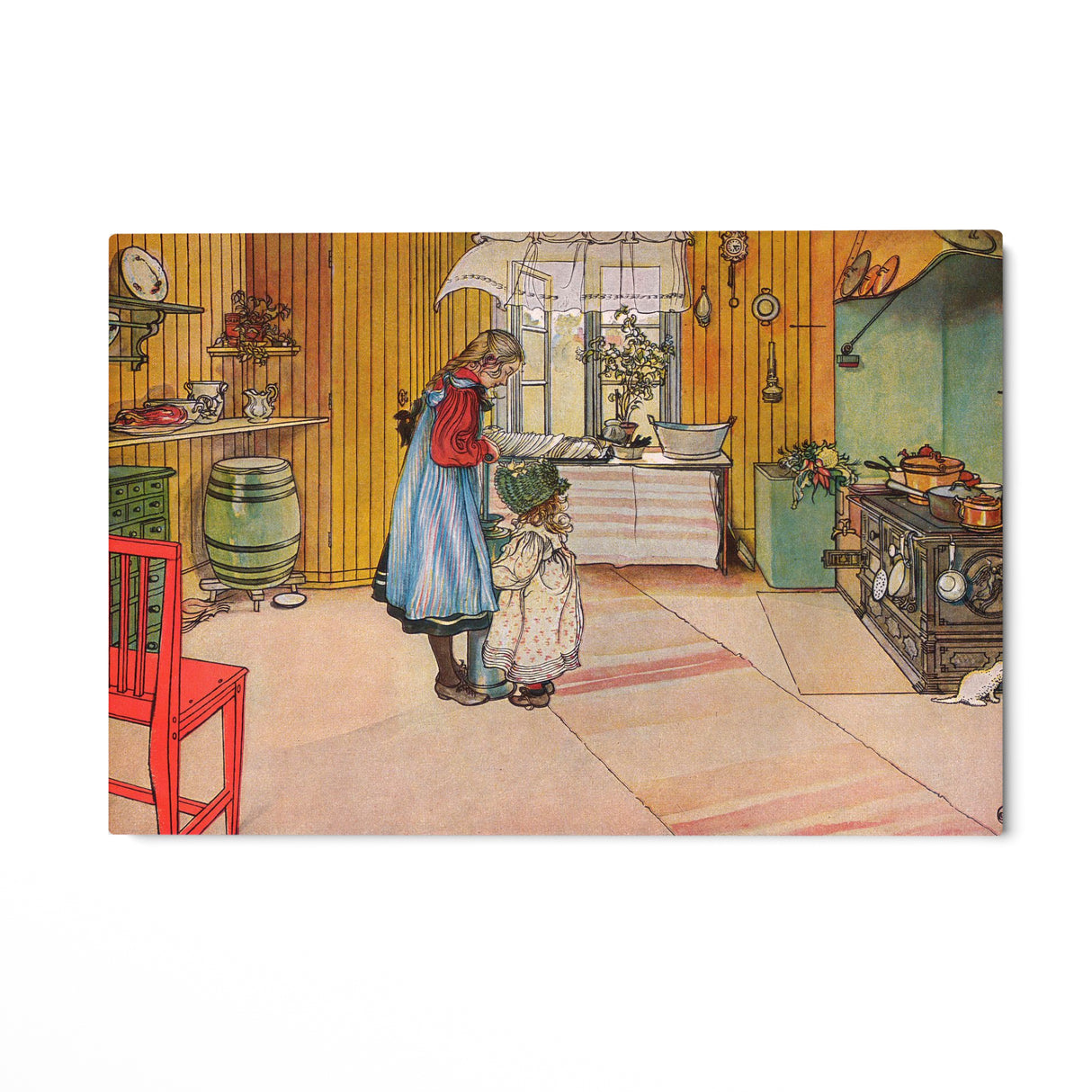 Quadro Stampa su Tela La cucina, Carl Larsson - CupidoDesign