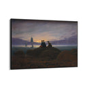 Quadro Stampa su Tela La luna sorge dal mar, Caspar David Friedrich - CupidoDesign
