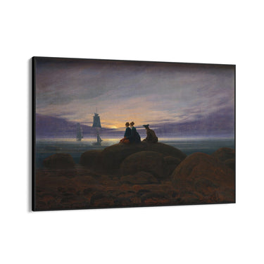 Quadro Stampa su Tela La luna sorge dal mar, Caspar David Friedrich - CupidoDesign